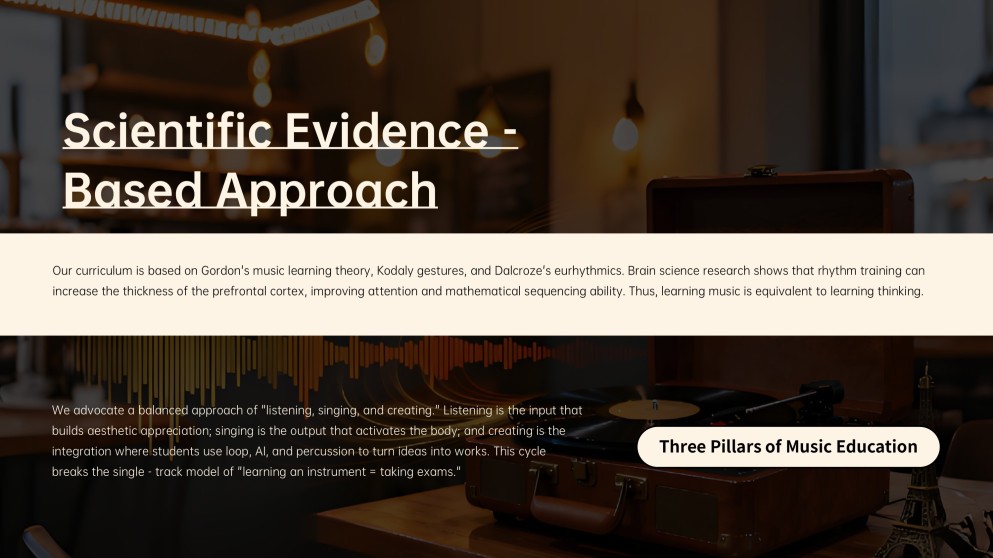 Dark-toned Minimalism Music Education & Lesson Presentation Template