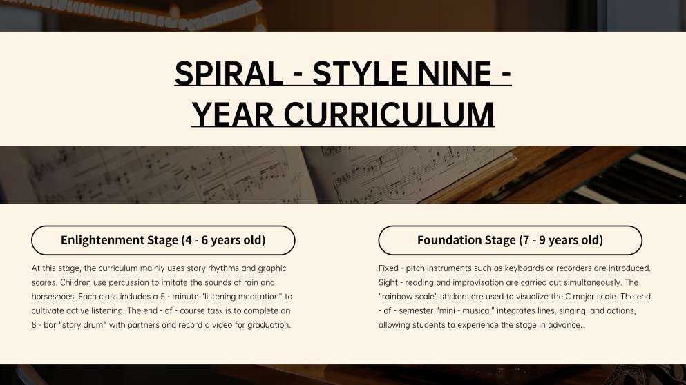 Dark-toned Minimalism Music Education & Lesson Presentation Template