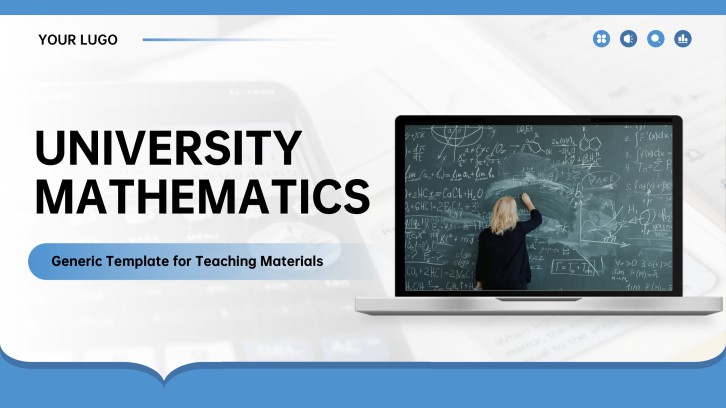 Blue, Simple, and Classy Math PowerPoint Presentation Template