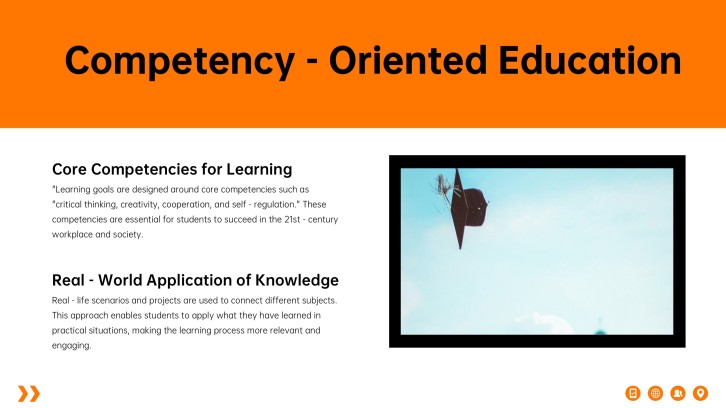 Education presentation slide 7: Data or Evidence Slide