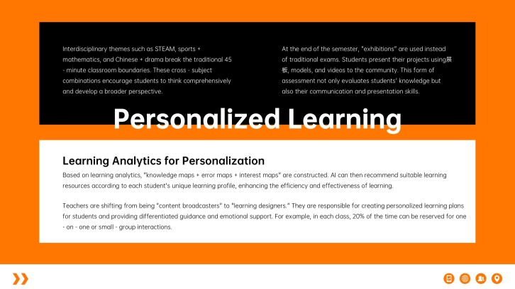Education presentation slide 8: Student Perspective