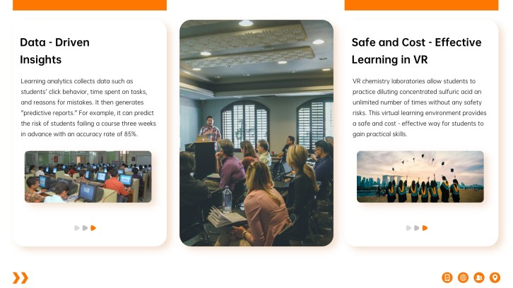 Education presentation slide 13: Summary of Takeaways