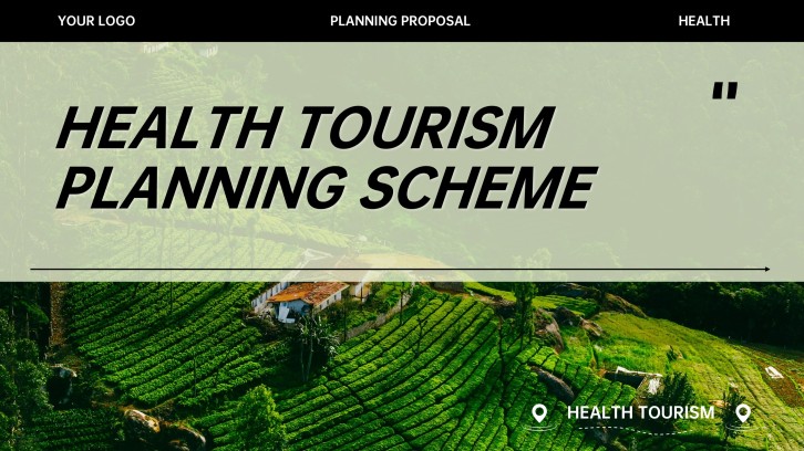 Premium Green & Fresh Health Tourism PPT Template