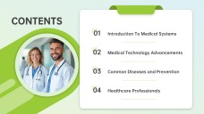 Light Green Business Style Medical Slides Template