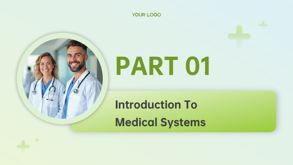 Light Green Business Style Medical Slides Template