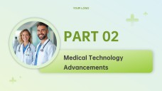 Light Green Business Style Medical Slides Template