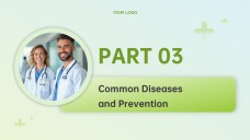 Light Green Business Style Medical Slides Template