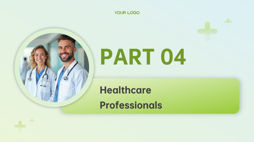 Light Green Business Style Medical Slides Template