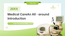 Light Green Business Style Medical Slides Template