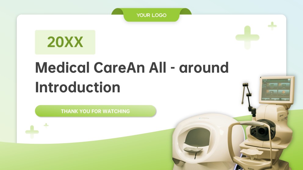 Light Green Business Style Medical Slides Template