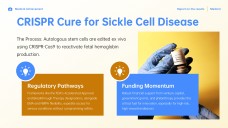 Minimalist Yellow and Blue Medical Achievement Presentation Template