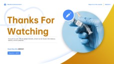 Minimalist Yellow and Blue Medical Achievement Presentation Template