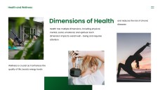 แม่แบบพาวเวอร์พอยต์สุขภาพและความงามสีเขียว