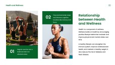 แม่แบบพาวเวอร์พอยต์สุขภาพและความงามสีเขียว