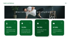 แม่แบบพาวเวอร์พอยต์สุขภาพและความงามสีเขียว