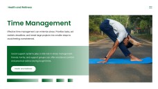 แม่แบบพาวเวอร์พอยต์สุขภาพและความงามสีเขียว