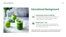 แม่แบบพาวเวอร์พอยต์สุขภาพและความงามสีเขียว