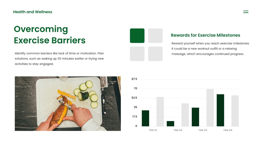 แม่แบบพาวเวอร์พอยต์สุขภาพและความงามสีเขียว