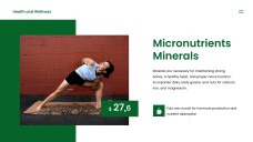 แม่แบบพาวเวอร์พอยต์สุขภาพและความงามสีเขียว