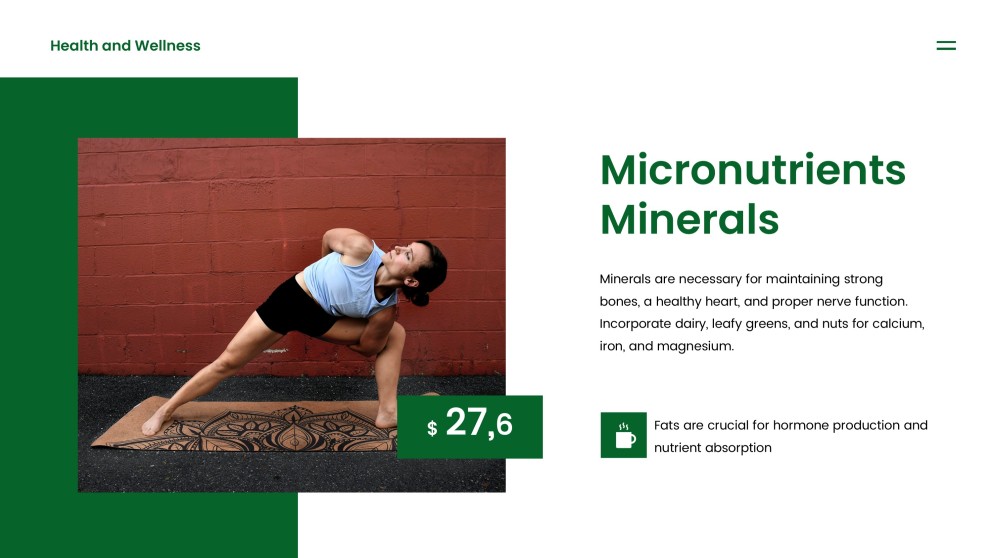 แม่แบบพาวเวอร์พอยต์สุขภาพและความงามสีเขียว