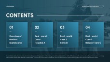 医療スライドボード用ライトブルービジネススタイルPPTテンプレート