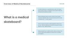 医療スライドボード用ライトブルービジネススタイルPPTテンプレート