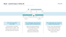 医療スライドボード用ライトブルービジネススタイルPPTテンプレート