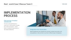 医療スライドボード用ライトブルービジネススタイルPPTテンプレート