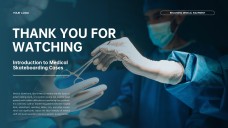 医療スライドボード用ライトブルービジネススタイルPPTテンプレート