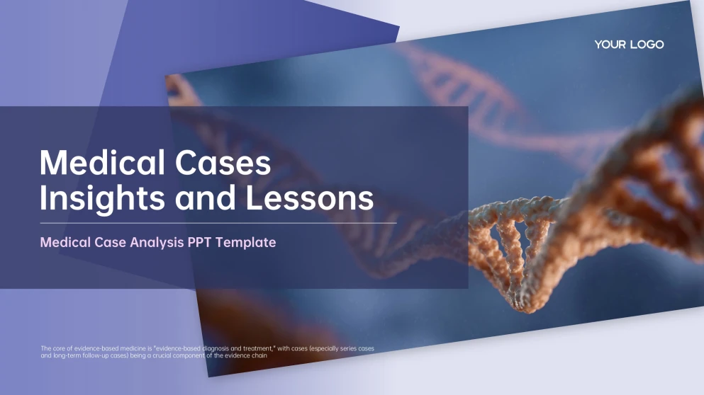 Deep Blue Business Style Medical PowerPoint Presentation Template