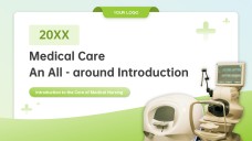 Light Green Business Style Medical Slides Template