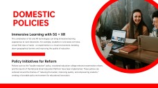 Red Business Style Educational Theme for PowerPoint Template