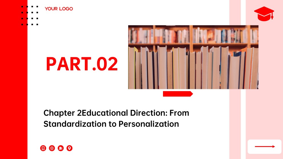 Red Business Style Educational Theme for PowerPoint Template