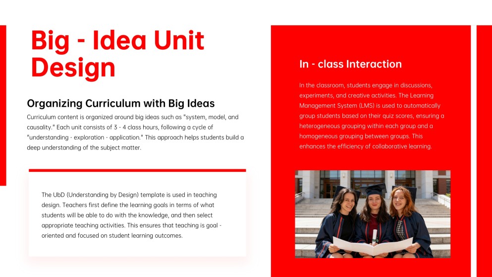 Red Business Style Educational Theme for PowerPoint Template