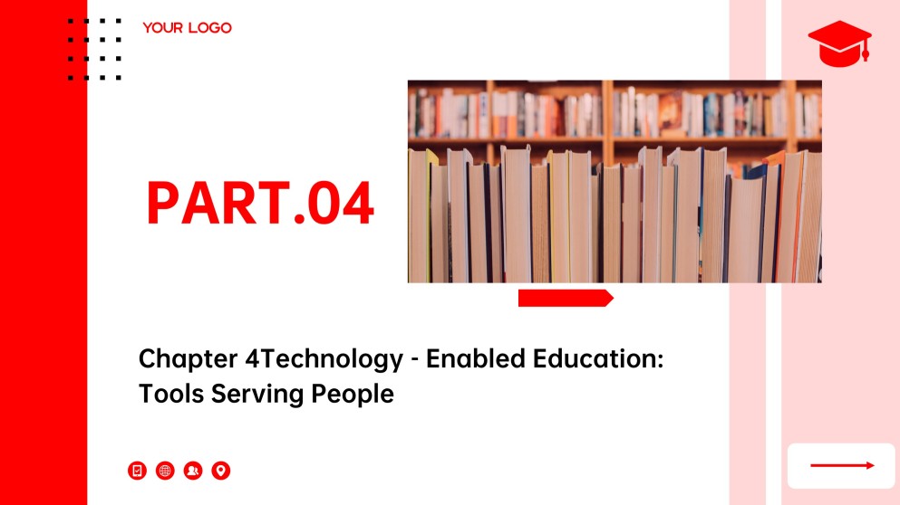 Red Business Style Educational Theme for PowerPoint Template