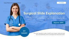 Blue Minimalist Surgery PPT Template & Google Slides Theme