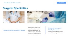 Blue Minimalist Surgery PPT Template & Google Slides Theme