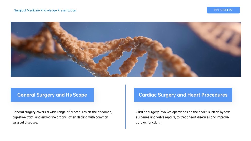 Blue Minimalist Surgery PPT Template & Google Slides Theme