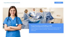 Blue Minimalist Surgery PPT Template & Google Slides Theme