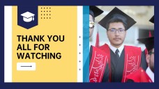 Tema educativo animado azul y amarillo para plantilla de PowerPoint