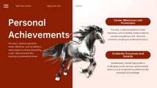 Elegant Ink Painting & Red Motif Chinese New Year Slide Template