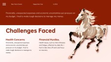 Elegant Ink Painting & Red Motif Chinese New Year Slide Template