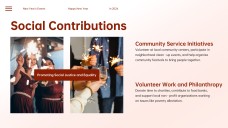 Elegant Ink Painting & Red Motif Chinese New Year Slide Template