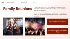 Elegant Ink Painting & Red Motif Chinese New Year Slide Template