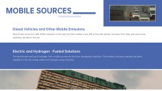 Plantilla de Presentación de Contaminación del Aire Azul en el Exterior con Niebla