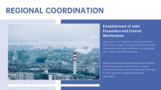 Plantilla de Presentación de Contaminación del Aire Azul en el Exterior con Niebla