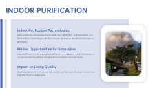 Plantilla de Presentación de Contaminación del Aire Azul en el Exterior con Niebla