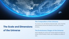 Template ng PowerPoint ng Malalim na Asul na Kalawakan ng Kosmikong Mundo
