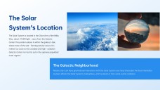 Template ng PowerPoint ng Malalim na Asul na Kalawakan ng Kosmikong Mundo