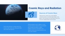 Template ng PowerPoint ng Malalim na Asul na Kalawakan ng Kosmikong Mundo
